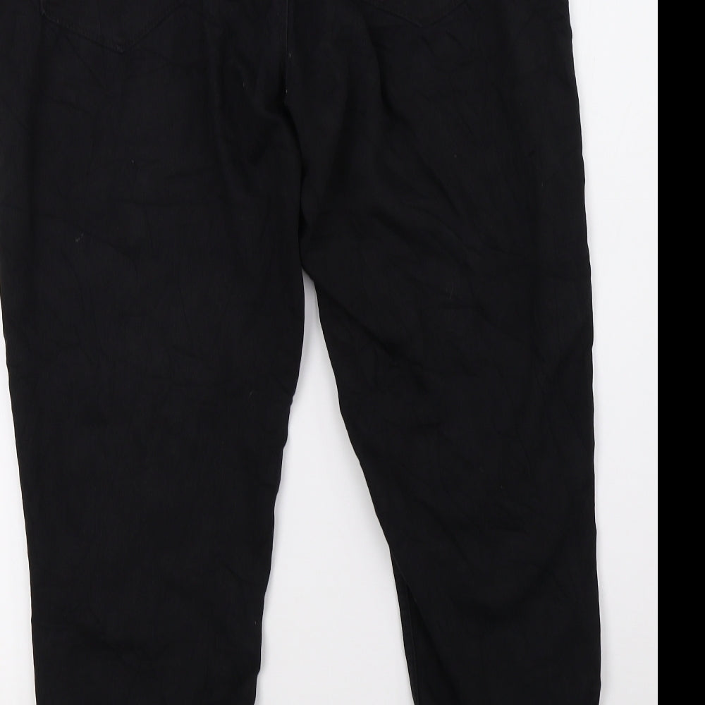 Only Womens Black  Denim Cropped Jeans Size 14 L27 in