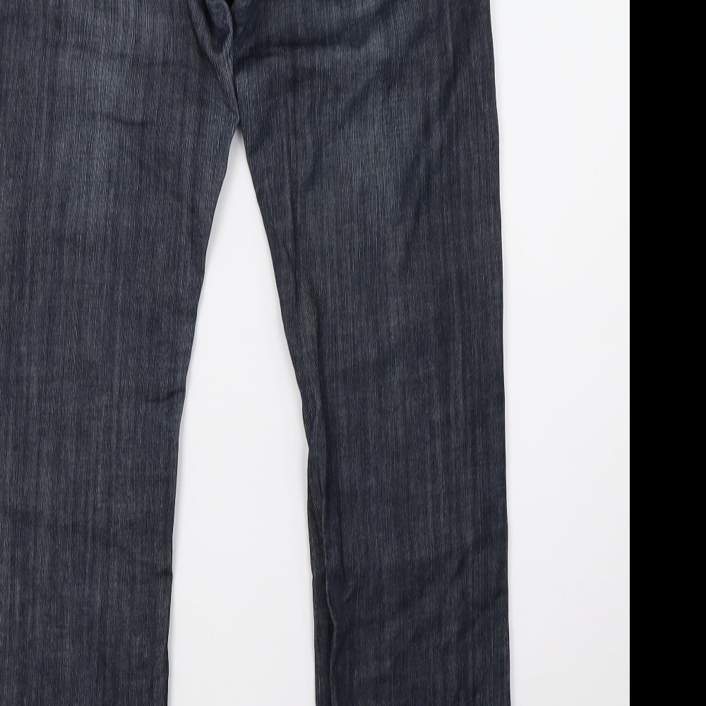 SPENDER Womens Blue  Denim Straight Jeans Size 10 L32 in