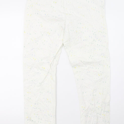 bikbak Womens White Polka Dot  Trousers  Size XS L30 in