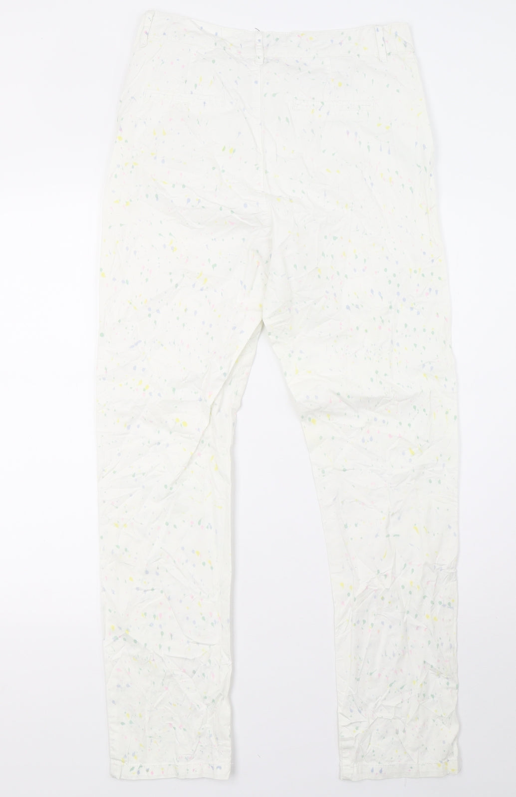 bikbak Womens White Polka Dot  Trousers  Size XS L30 in