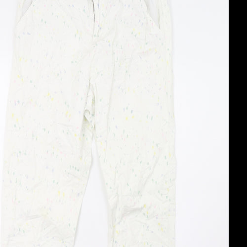 bikbak Womens White Polka Dot  Trousers  Size XS L30 in