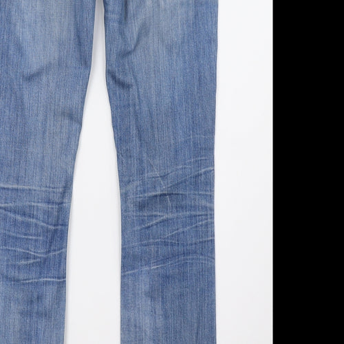 Miss Sixty Womens Blue  Denim Bootcut Jeans Size 12 L32 in