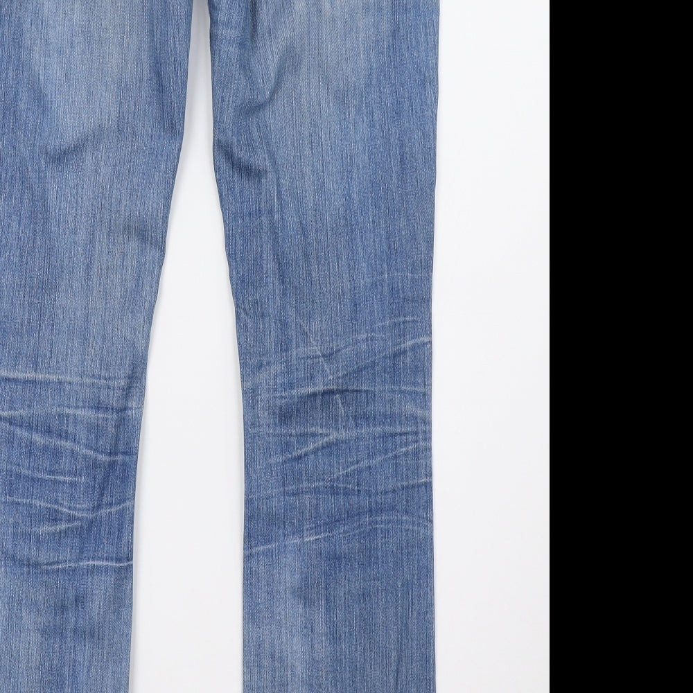 Miss Sixty Womens Blue  Denim Bootcut Jeans Size 12 L32 in