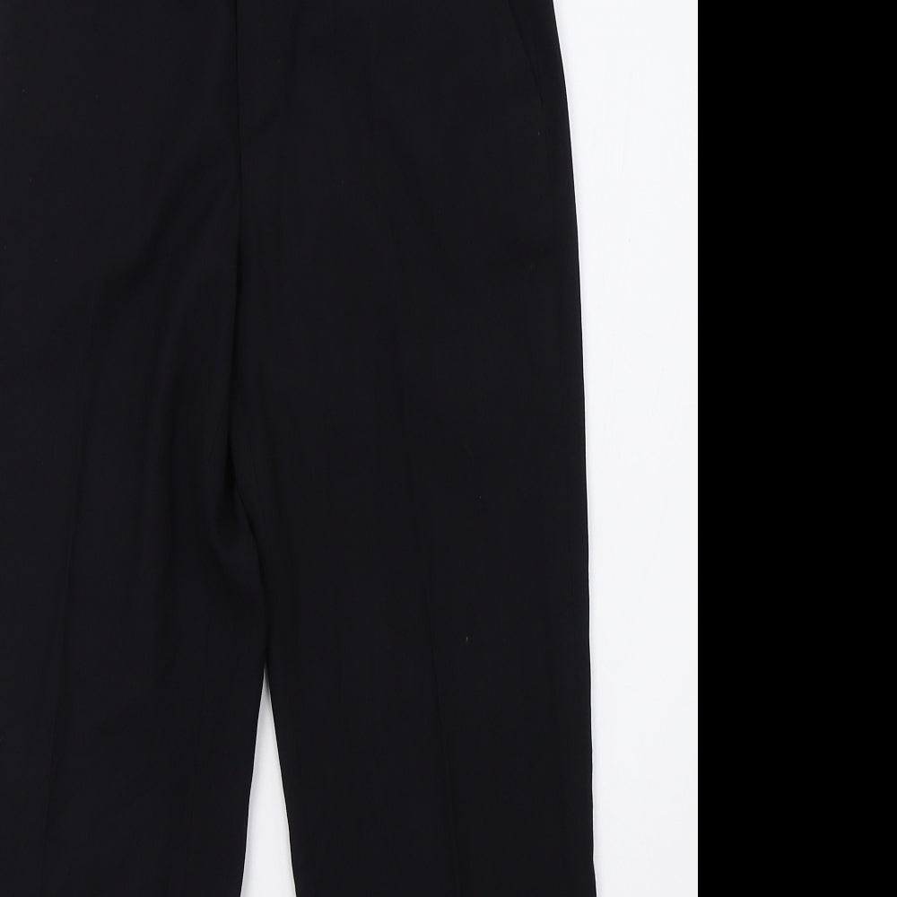 Preworn Boys Black   Sweatpants Trousers Size S - school wear