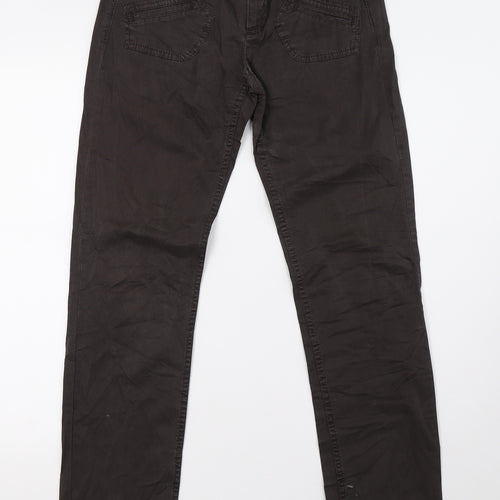 sprit Womens Brown  Denim Trousers  Size 8 L32 in