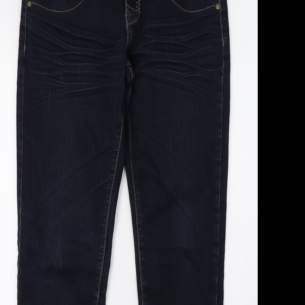 we love denim Womens Blue  Denim Straight Jeans Size 16 L32 in