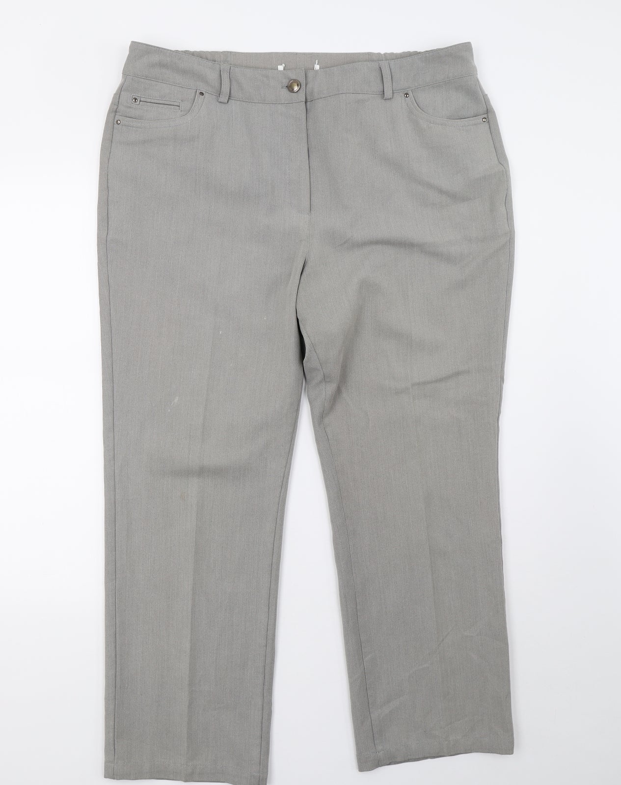 Preworn Womens Grey   Trousers  Size 16 L28 in