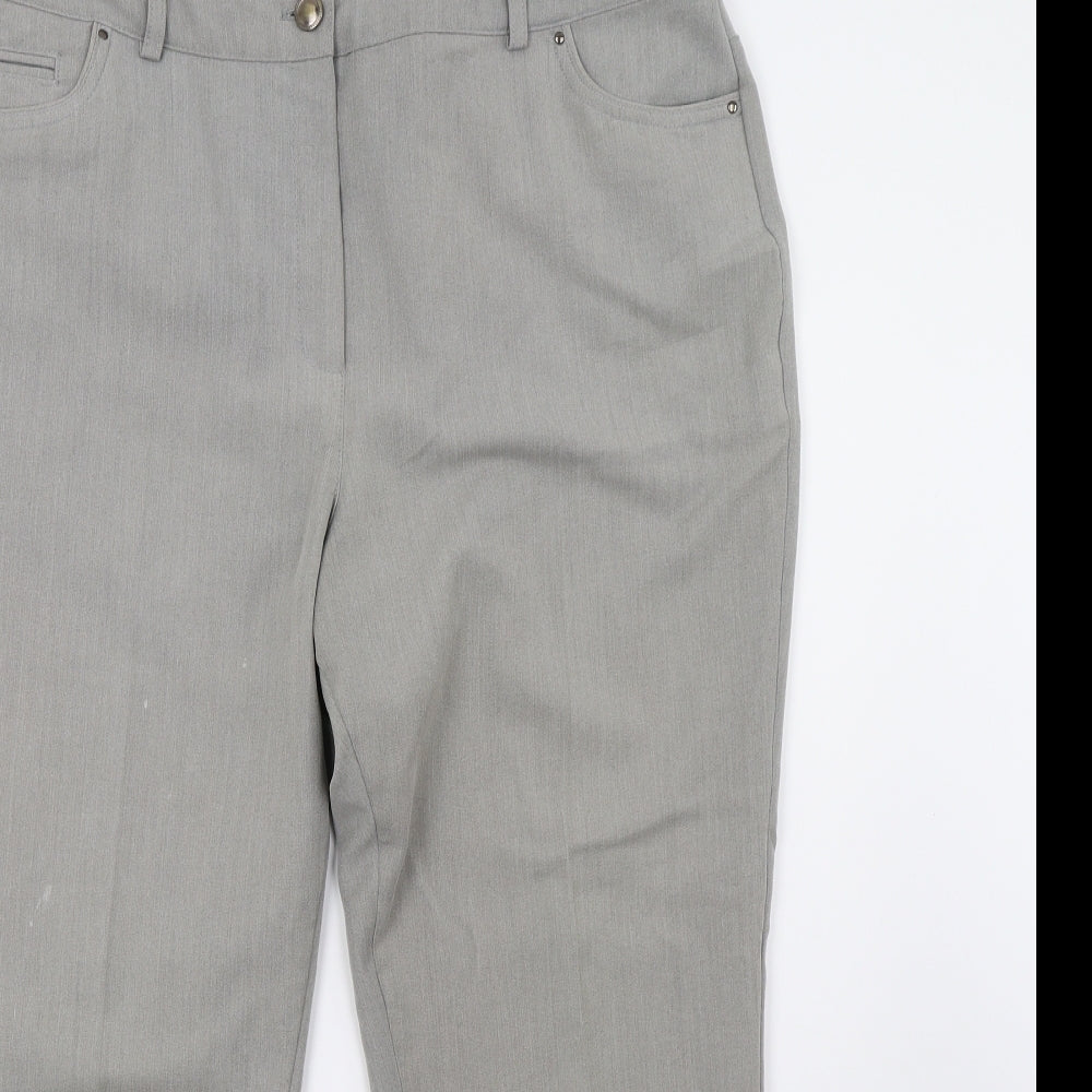 Preworn Womens Grey   Trousers  Size 16 L28 in