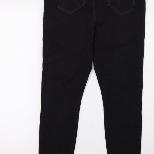 PEP&CO Womens Black  Denim Jegging Jeans Size 16 L30 in