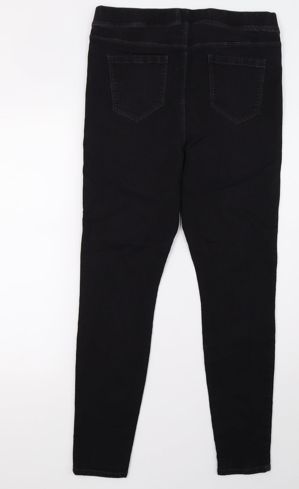 PEP&CO Womens Black  Denim Jegging Jeans Size 16 L30 in