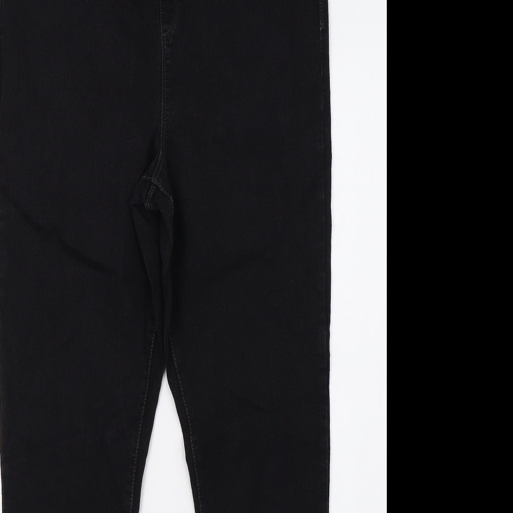 PEP&CO Womens Black  Denim Jegging Jeans Size 16 L30 in