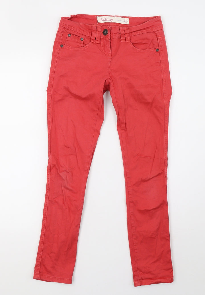 NEXT Womens Pink Denim Skinny Jeans Size 6 L28 in