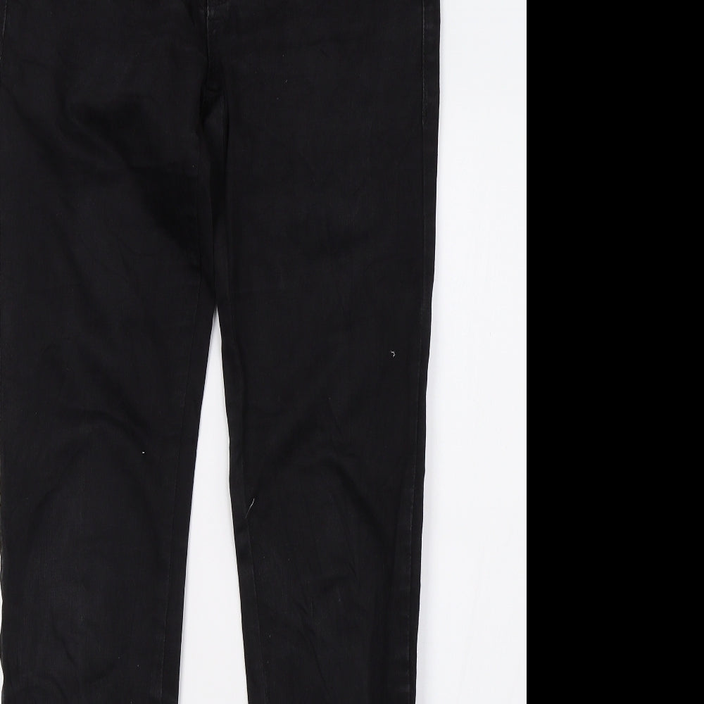 LTB Womens Black  Denim Straight Jeans Size 8 L34 in