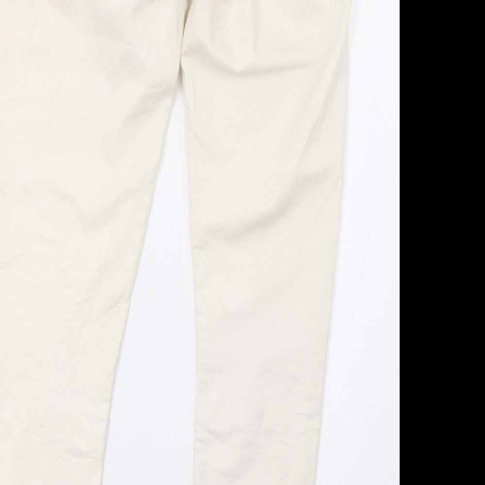 Clockhouse Womens White  Denim Skinny Jeans Size 10 L26 in