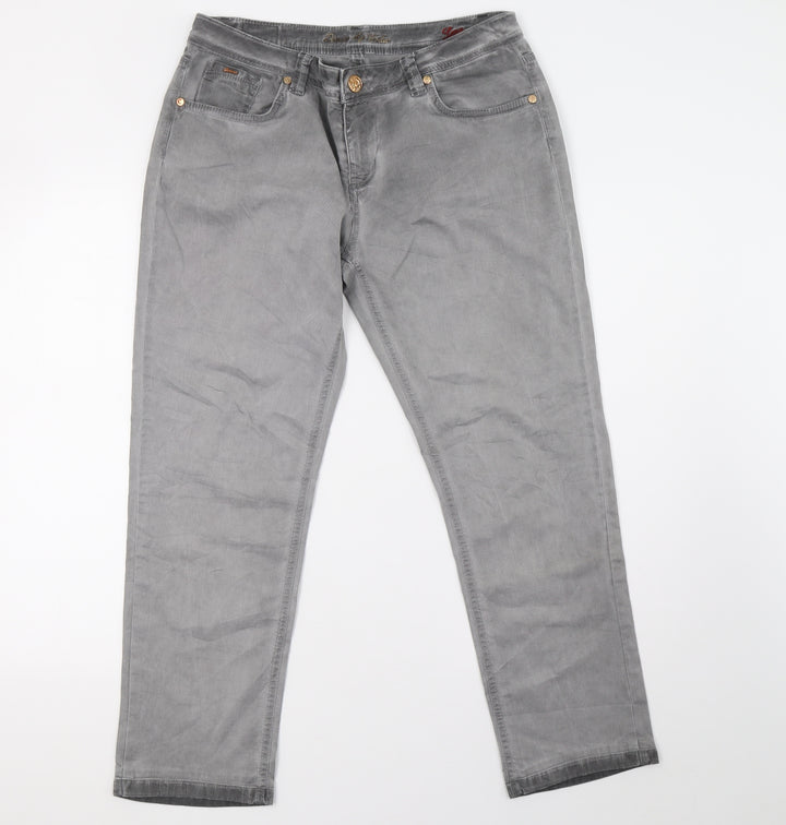 colac Womens Grey Denim Straight Jeans Size 12 L28 in