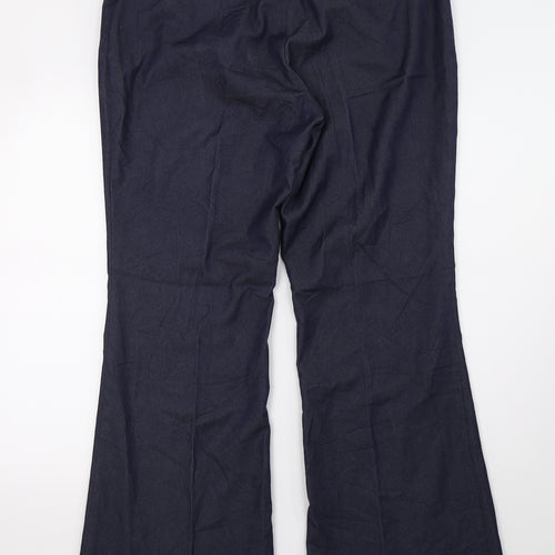 H&M Womens Blue   Trousers  Size 18 L34 in