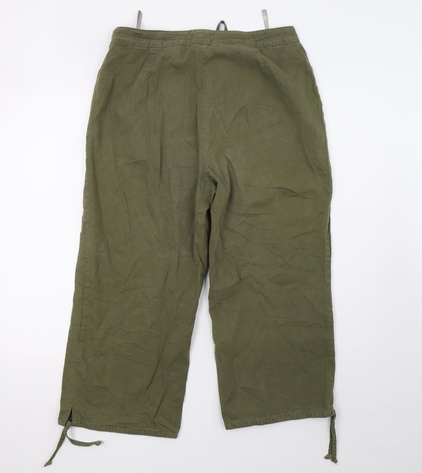 canda Womens Green   Cropped Trousers Size 16 L24 in
