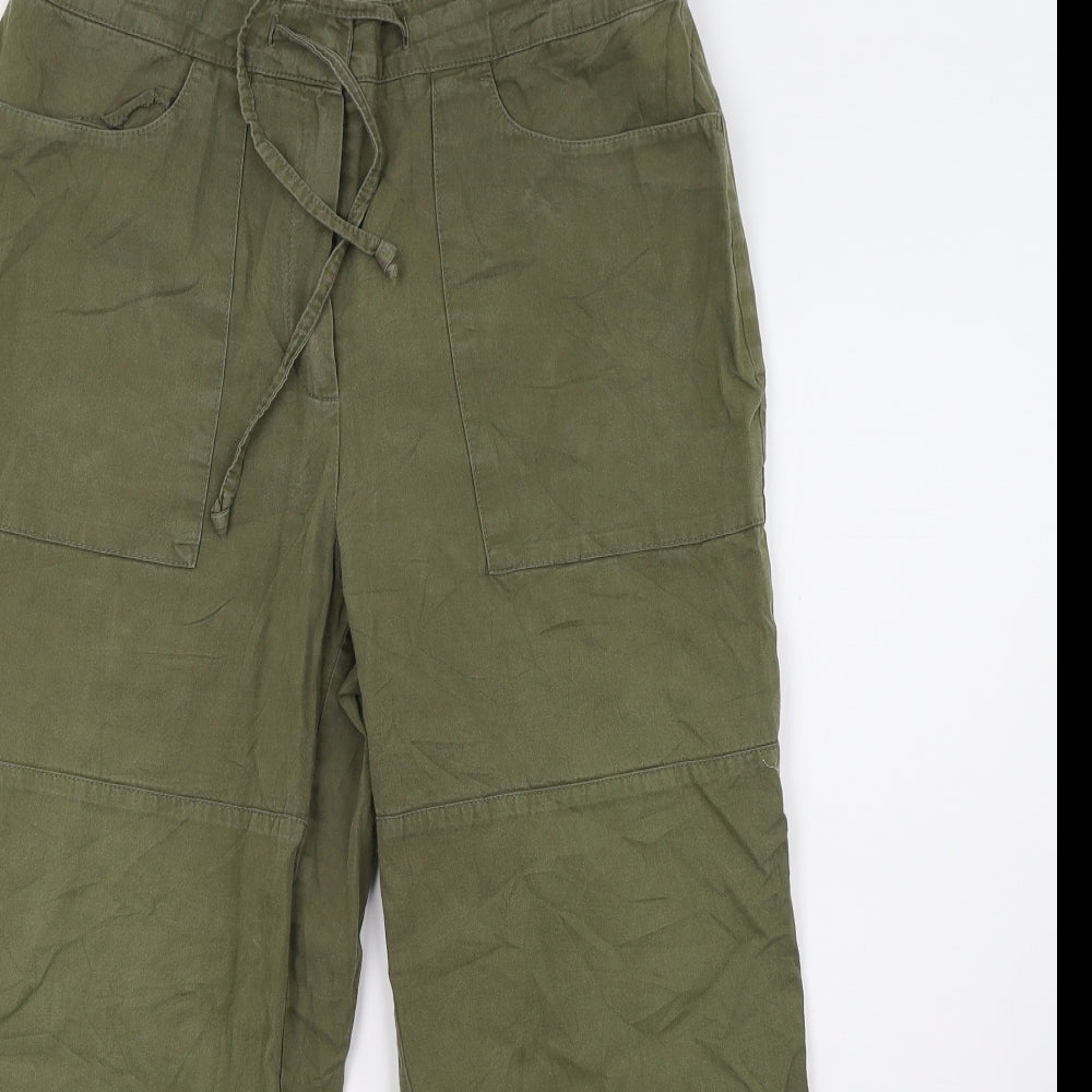 canda Womens Green   Cropped Trousers Size 16 L24 in