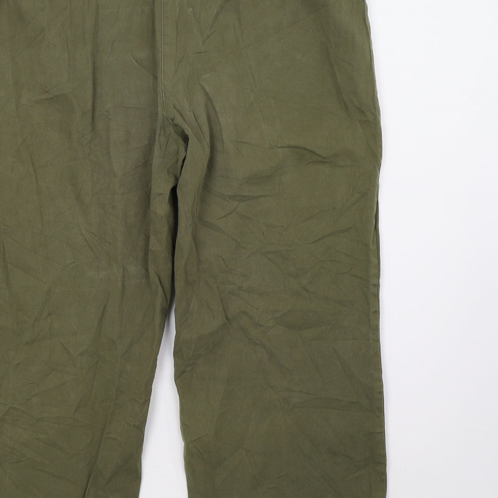 canda Womens Green   Cropped Trousers Size 16 L24 in