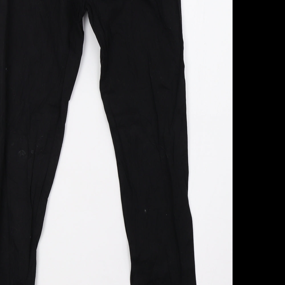 Pippa & Julie Womens Black   Straight Jeans Size 10 L27 in