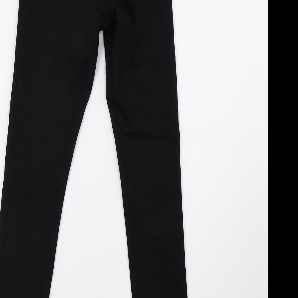 Primark Womens Black  Denim Skinny Jeans Size 6 L30 in