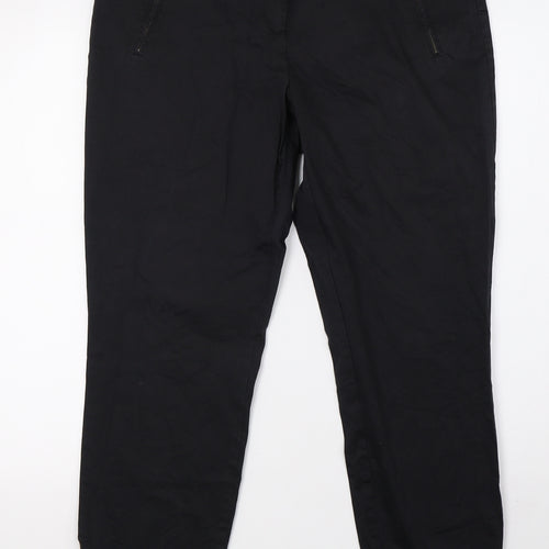 Promod Womens Black   Straight Jeans Size 14 L28 in