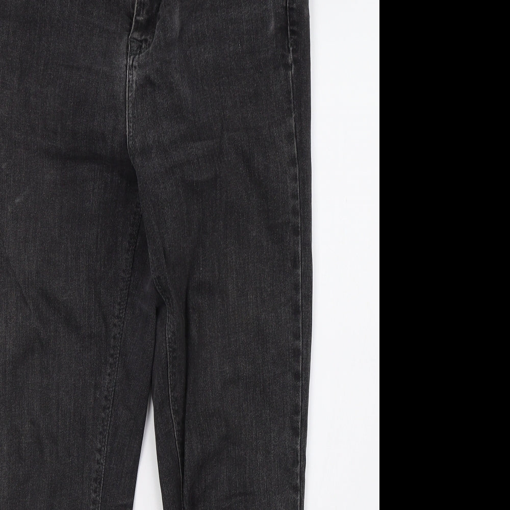COLLUSION Womens Black  Denim Mom Jeans Size 8 L30 in