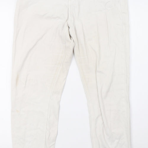 momokrem Womens White  Denim Straight Jeans Size 14 L28 in