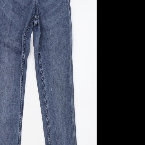 H&M Womens Blue  Denim Skinny Jeans Size 8 L30 in
