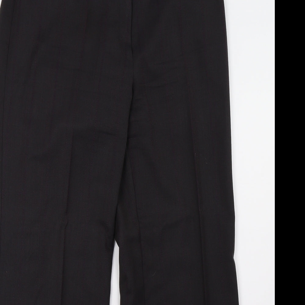 NEXT Womens Black Striped  Trousers  Size 14 L32 in