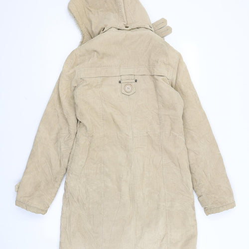 TALLY WEiJL Womens Beige   Overcoat Coat Size 10