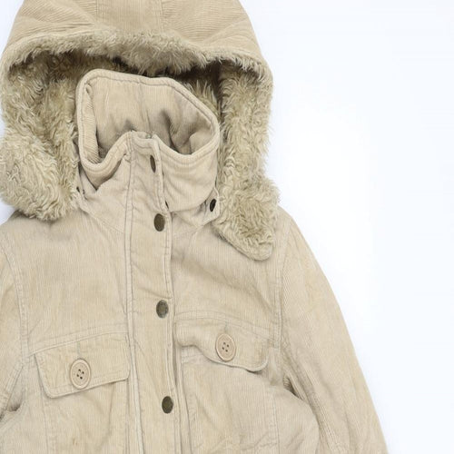 TALLY WEiJL Womens Beige   Overcoat Coat Size 10