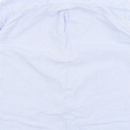 River Island Mens Blue Striped   Button-Up Size L