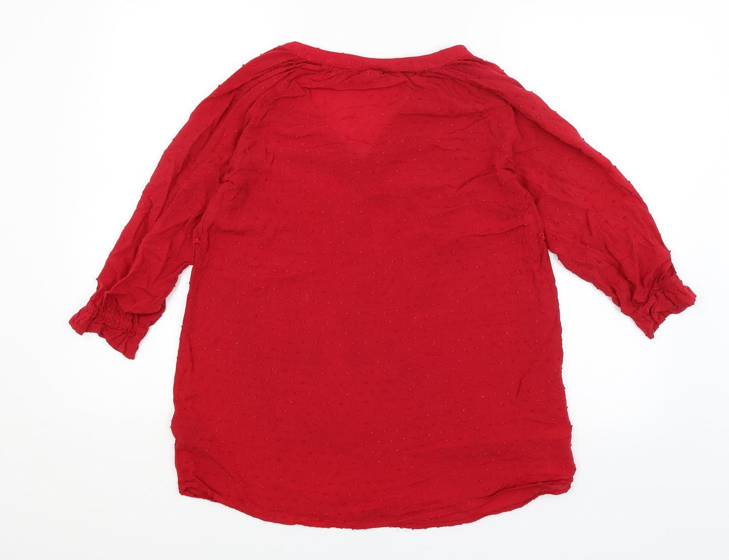 H&M Womens Red   Basic Blouse Size S