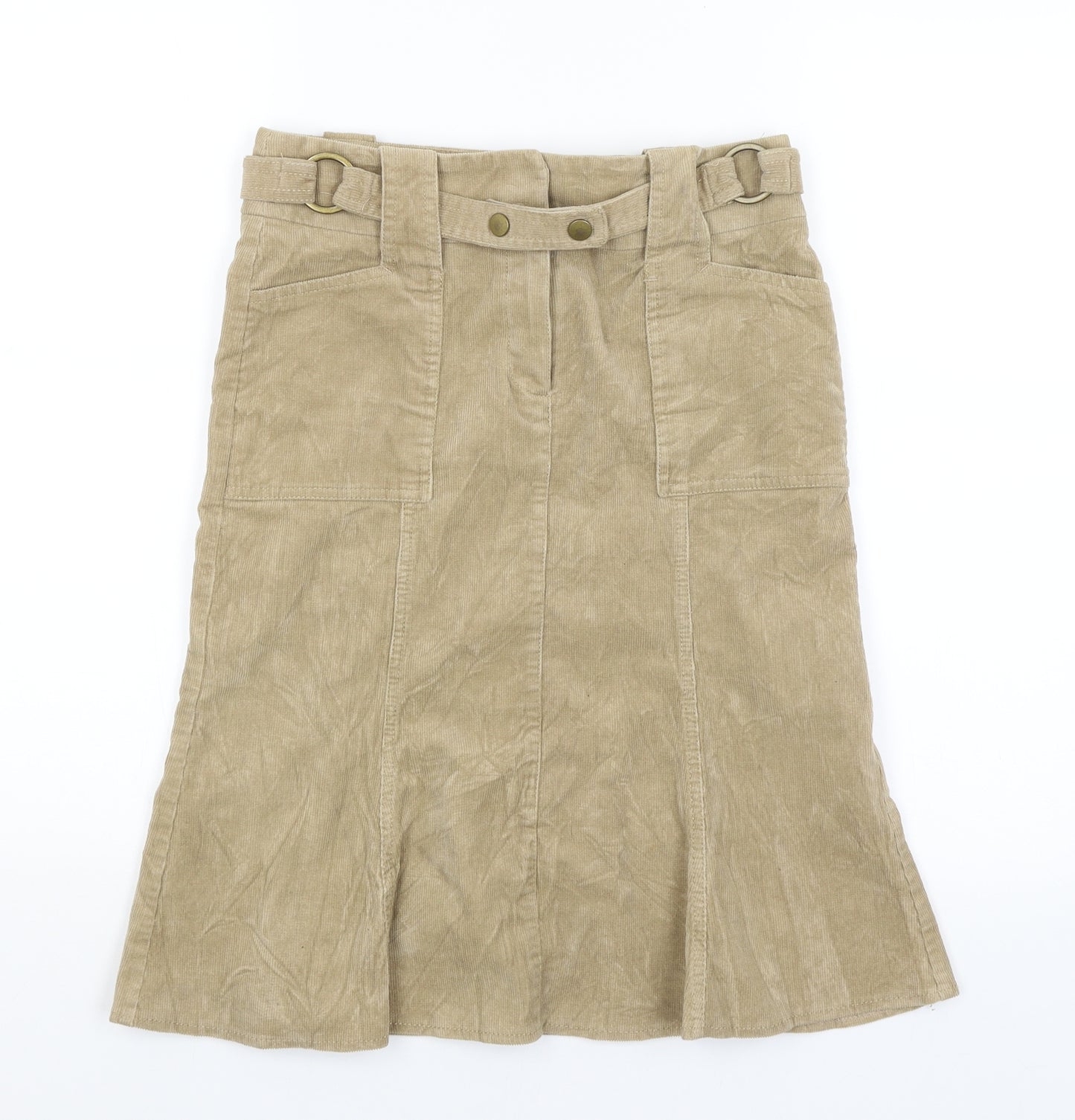 River Island Womens Beige   Flare Skirt Size 10