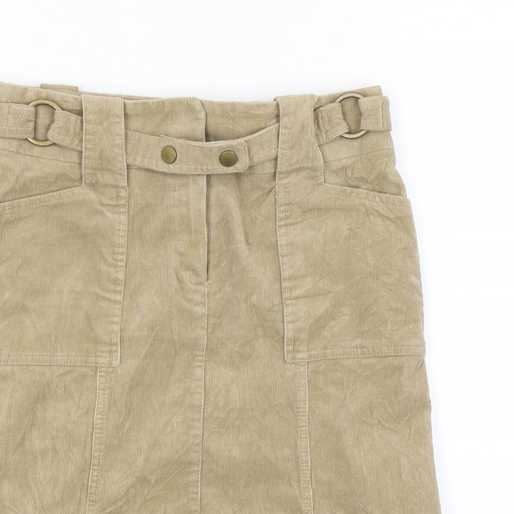 River Island Womens Beige   Flare Skirt Size 10