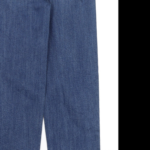 TU Womens Blue   Wide-Leg Jeans Size 12 L27 in