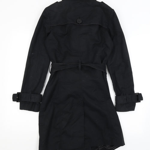 Oasis Womens Black   Overcoat Coat Size S