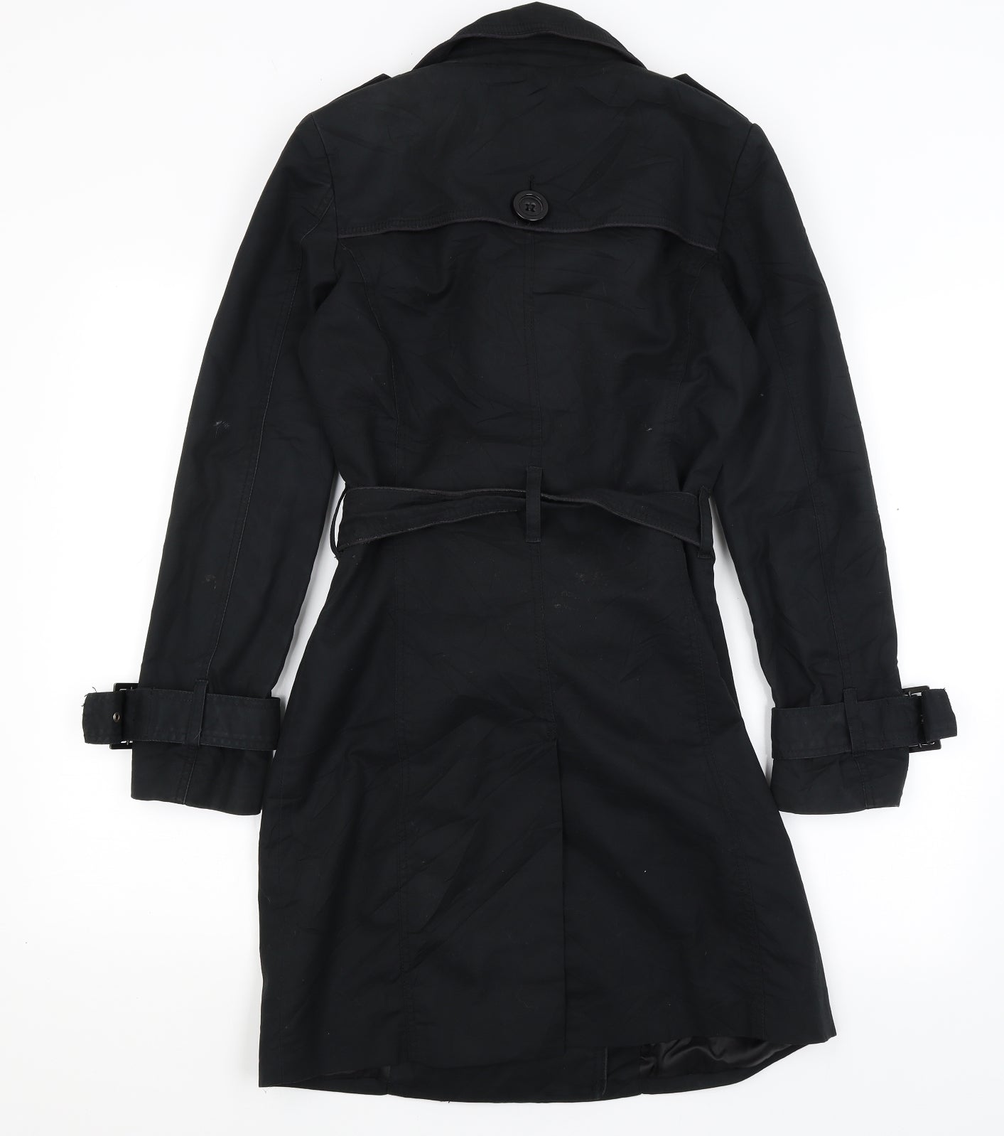 Oasis Womens Black   Overcoat Coat Size S