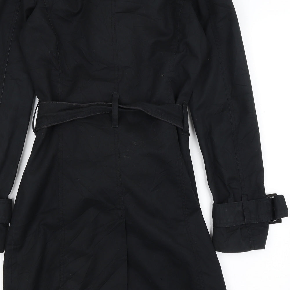 Oasis Womens Black   Overcoat Coat Size S