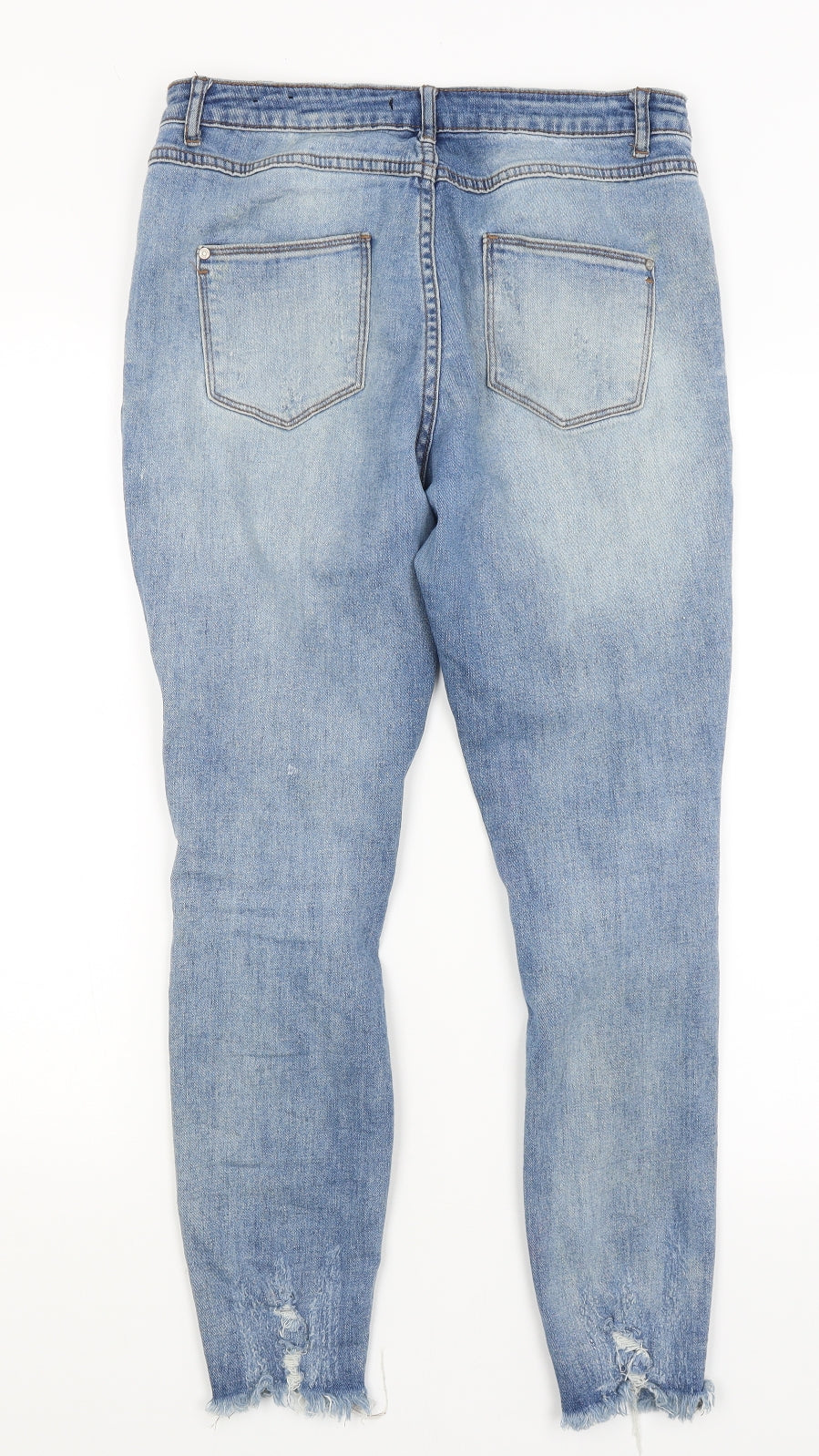 Missguided Womens Blue   Skinny Jeans Size 12 L27 in