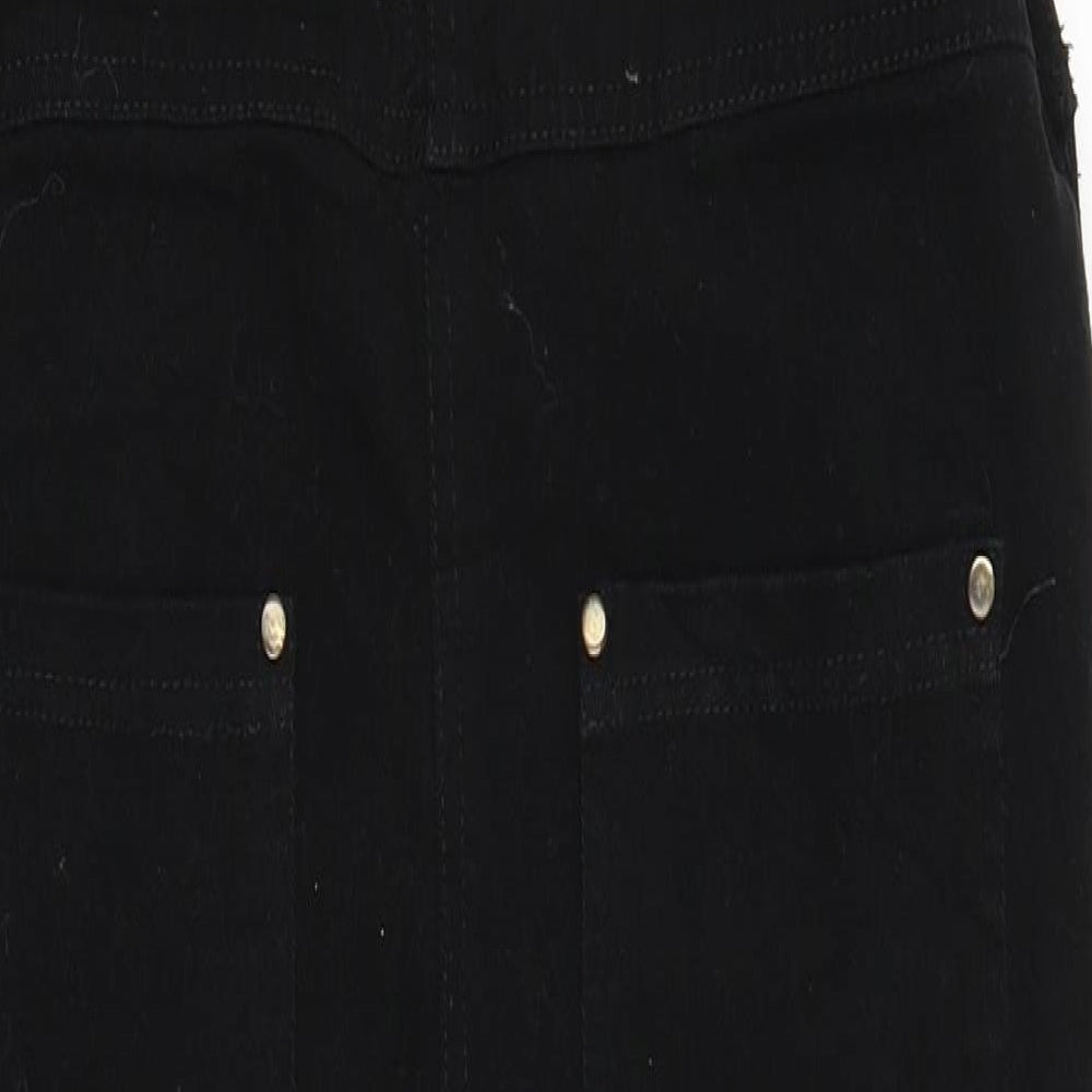 ASOS Womens Black   Dungaree One-Piece Size 12 L26 in