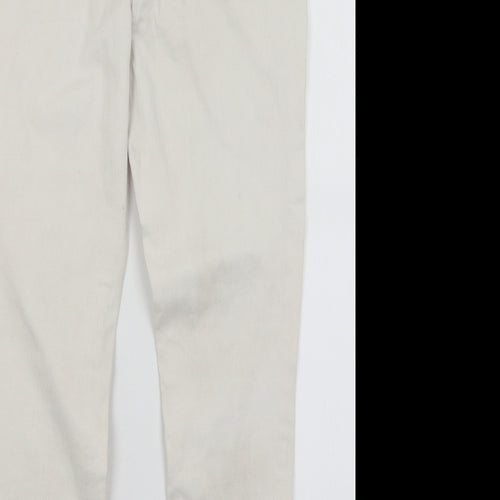 Very Womens White   Skinny Jeans Size 14 L25.5 in
