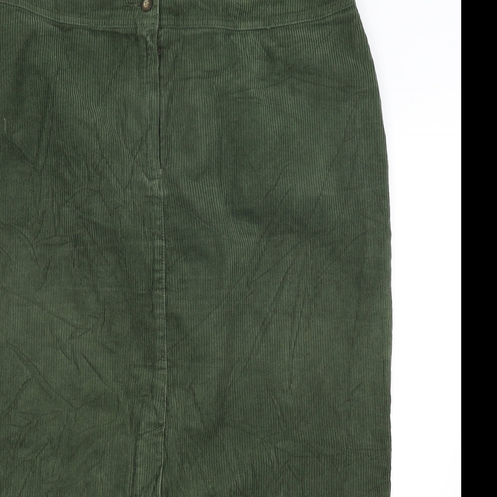 Hawkeshead Womens Green   A-Line Skirt Size 20