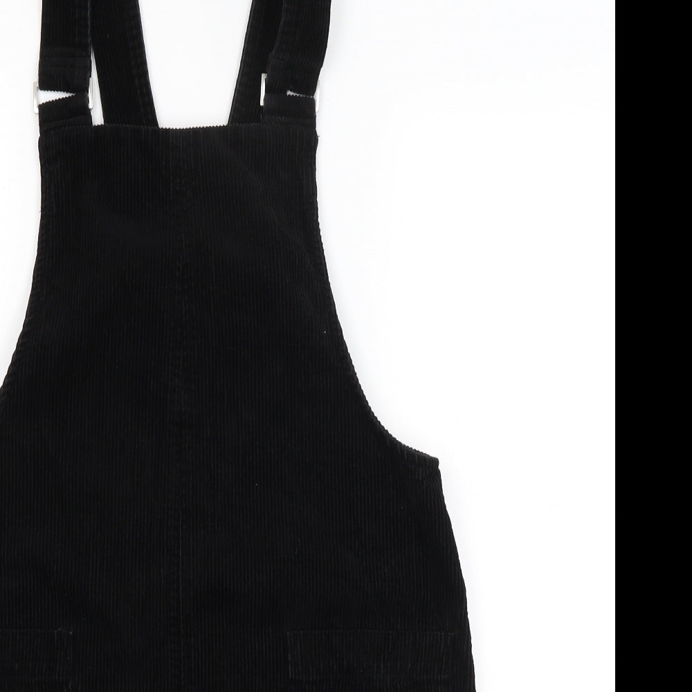 New Look Womens Black   Pinafore/Dungaree Dress  Size 12