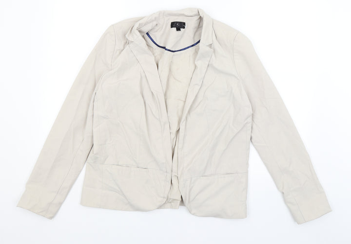 Topshop Womens Ivory   Jacket Blazer Size 12
