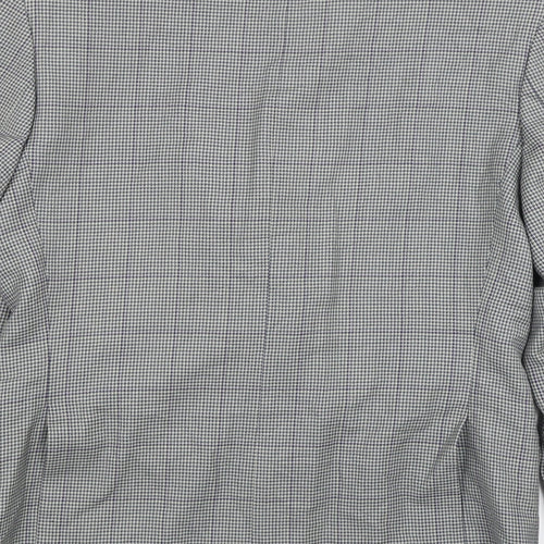 Chatsworth Mens Grey Houndstooth  Jacket Blazer Size L