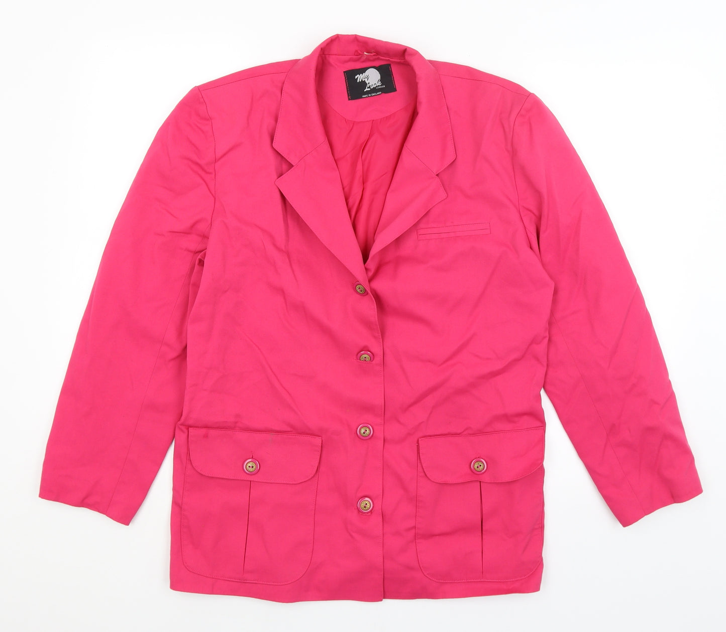 My Look Womens Pink   Jacket Blazer Size 10