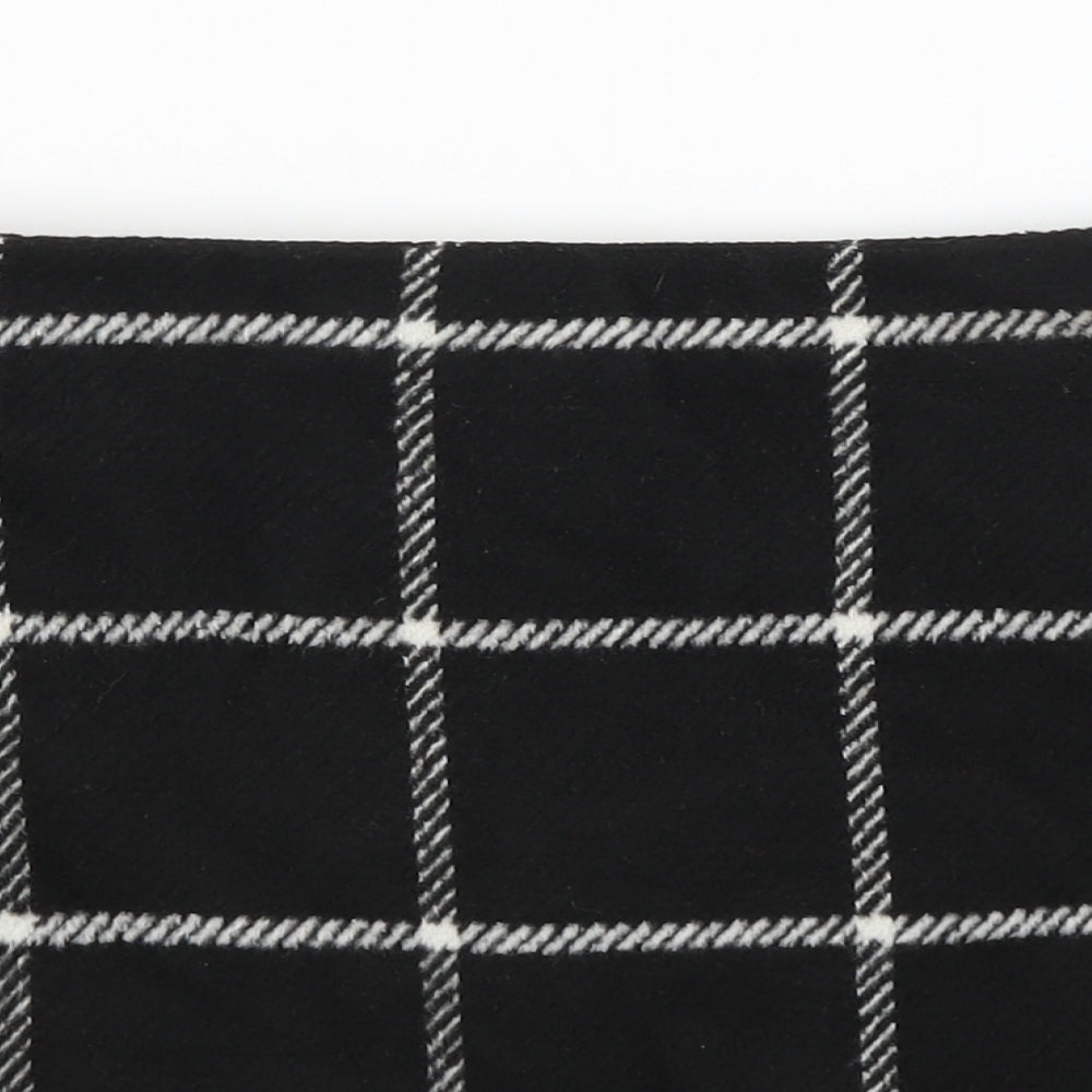George Womens Black Check  A-Line Skirt Size 12