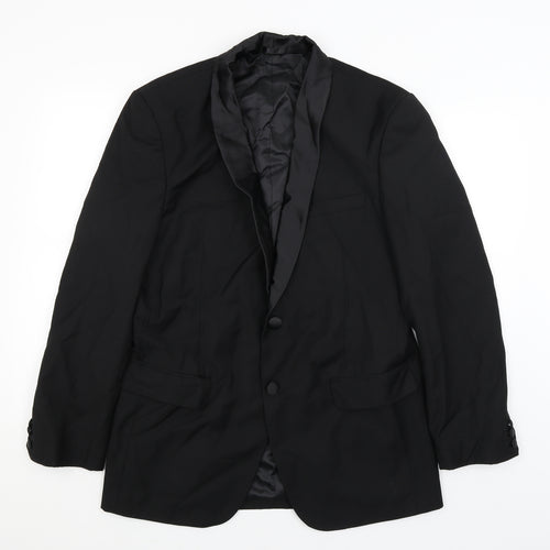 Taylor & Quiff Mens Black   Jacket Blazer Size L